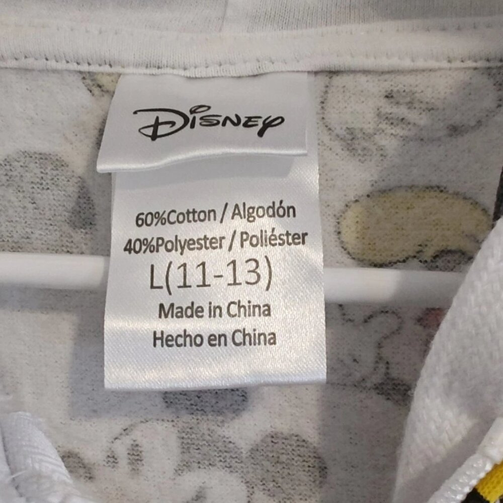 women Junior Disney Hooded shacket Zip Up size Large 11-13 - Picture 4 of 6